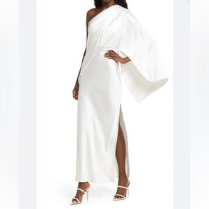 Significant Other Kelsie One Shoulder Cape dress size 6